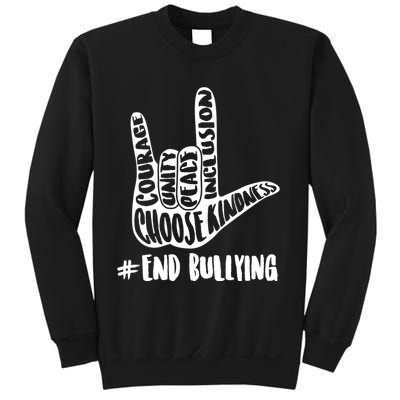 Choose Kindness Rock On # End Bullying Sweatshirt