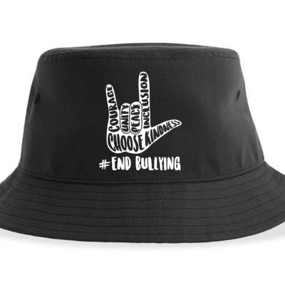 Choose Kindness Rock On # End Bullying Sustainable Bucket Hat