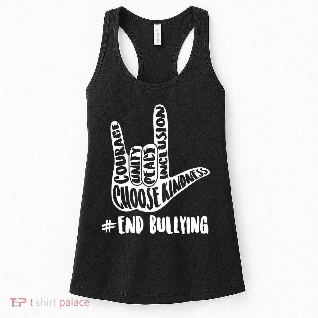 Choose Kindness Rock On # End Bullying Womens Tank Top