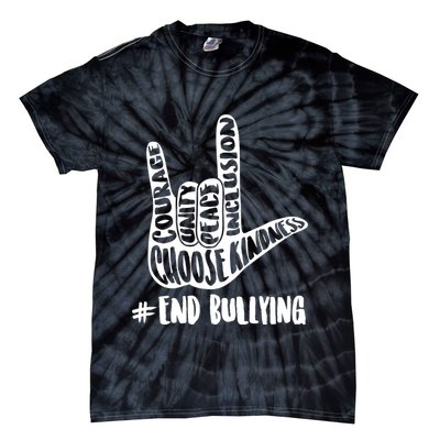 Choose Kindness Rock On # End Bullying Tie-Dye T-Shirt