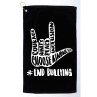 Choose Kindness Rock On # End Bullying Golf Towel