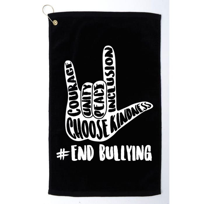 Choose Kindness Rock On # End Bullying Golf Towel