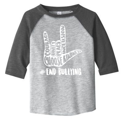 Choose Kindness Rock On # End Bullying Toddler Fine Jersey T-Shirt