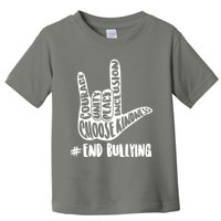 Choose Kindness Rock On # End Bullying Toddler T-Shirt