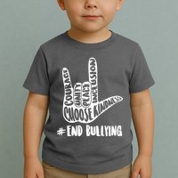 Choose Kindness Rock On # End Bullying Toddler T-Shirt