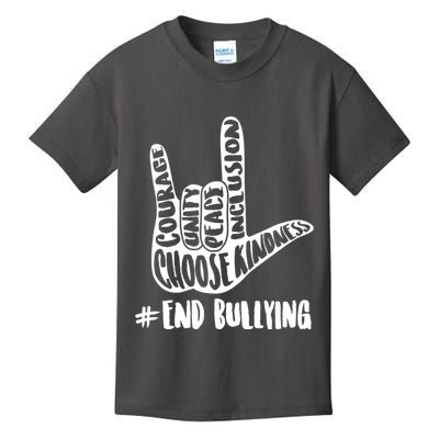 Choose Kindness Rock On # End Bullying Kids T-Shirt