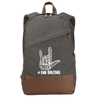 Choose Kindness Rock On # End Bullying Cotton Canvas Backpack