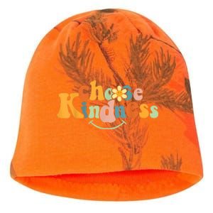 Choose Kindness Retro Groovy Be Kind Inspirationa Kati - Camo Knit Beanie