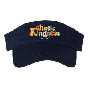 Choose Kindness Retro Groovy Be Kind Inspirationa Valucap Bio-Washed Visor