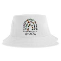 Choose Kindness Rainbow Floral Flower Sustainable Bucket Hat