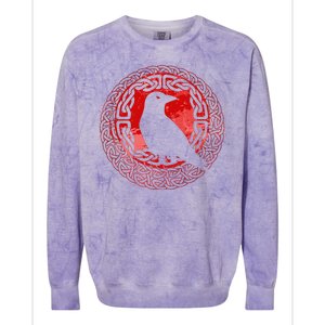 Celtic Knot Raven Crow Colorblast Crewneck Sweatshirt