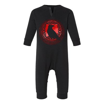 Celtic Knot Raven Crow Infant Fleece One Piece