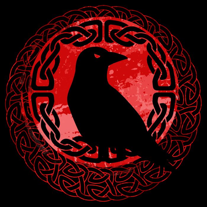 Celtic Knot Raven Crow Backpack
