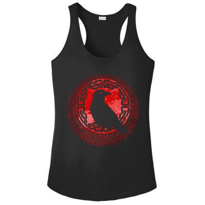 Celtic Knot Raven Crow Ladies PosiCharge Competitor Racerback Tank