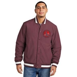 Celtic Knot Raven Crow Insulated Varsity Jacket