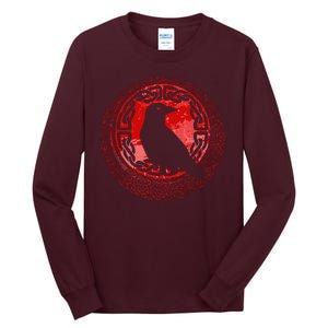 Celtic Knot Raven Crow Tall Long Sleeve T-Shirt