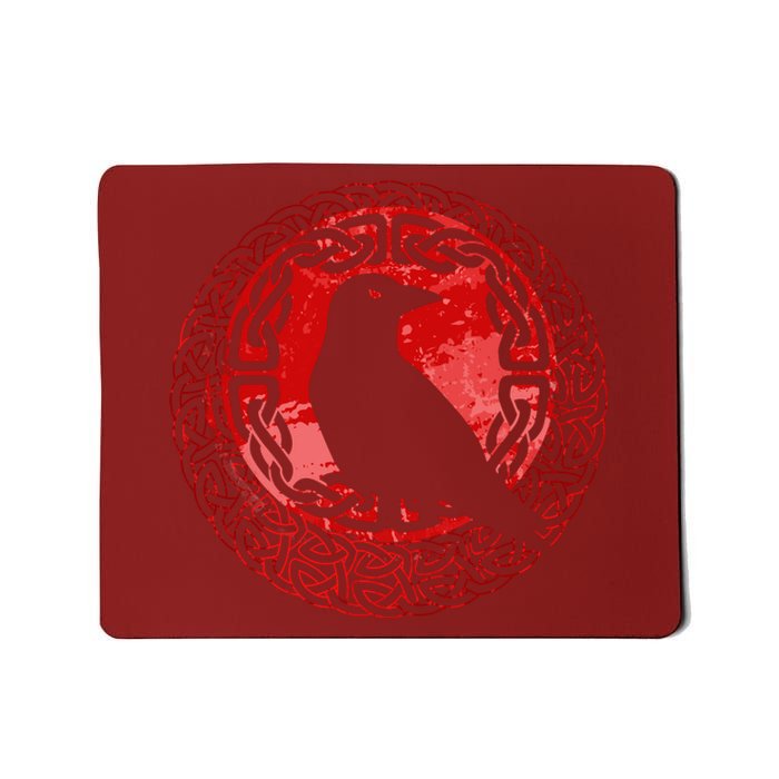 Celtic Knot Raven Crow Mousepad