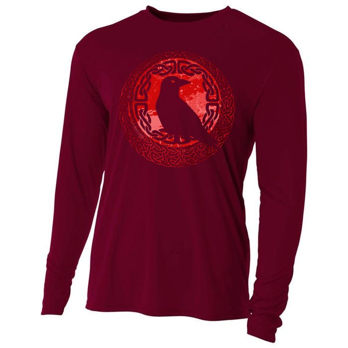 Celtic Knot Raven Crow Cooling Performance Long Sleeve Crew