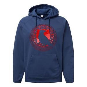 Celtic Knot Raven Crow Performance Fleece Hoodie