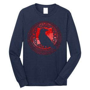 Celtic Knot Raven Crow Long Sleeve Shirt