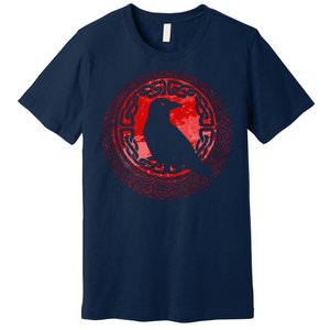 Celtic Knot Raven Crow Premium T-Shirt