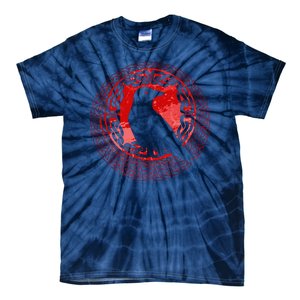 Celtic Knot Raven Crow Tie-Dye T-Shirt