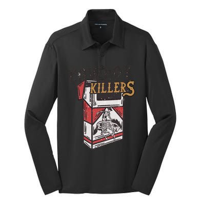 Cowboy Killer Rodeo 90s Silk Touch Performance Long Sleeve Polo