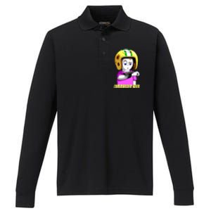 Commander Keen Retro Dos Performance Long Sleeve Polo