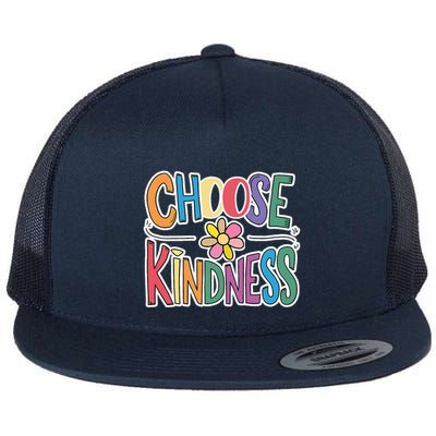 Choose Kindness School Teachers Life Back To School Students Flat Bill Trucker Hat