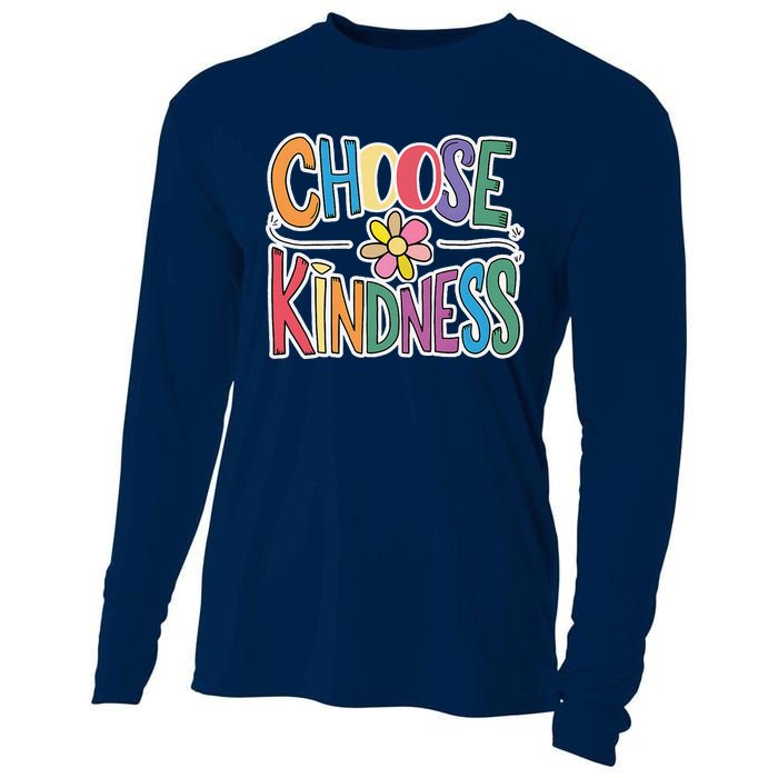 Choose Kindness School Teachers Life Back To School Students Cooling Performance Long Sleeve Crew