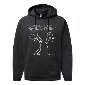 Cool Karate Smell My Feet Smell Them Funny Karate Performance Fleece Hoodie