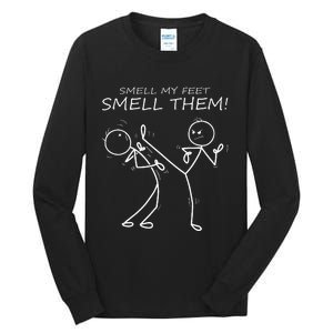 Cool Karate Smell My Feet Smell Them Funny Karate Tall Long Sleeve T-Shirt