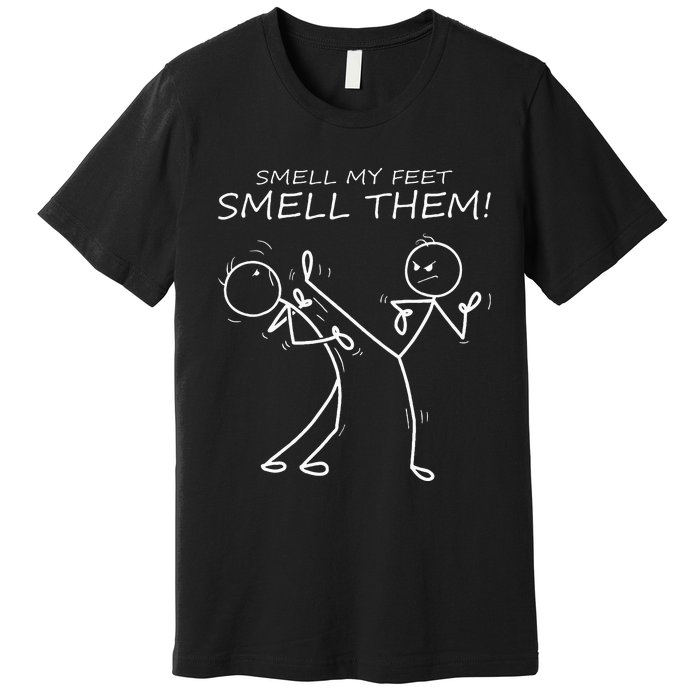 Cool Karate Smell My Feet Smell Them Funny Karate Premium T-Shirt