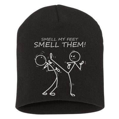 Cool Karate Smell My Feet Smell Them Funny Karate Short Acrylic Beanie