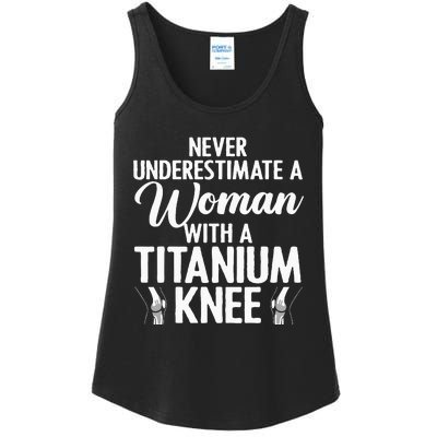 Cool Knee Surgery For Women Girls Titanium Knee Replacement Ladies Essential Tank