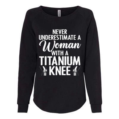 Cool Knee Surgery For Women Girls Titanium Knee Replacement Womens California Wash Sweatshirt