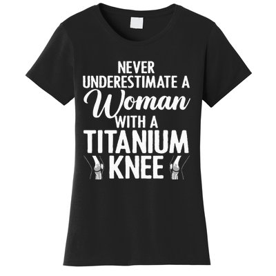 Cool Knee Surgery For Women Girls Titanium Knee Replacement Women's T-Shirt