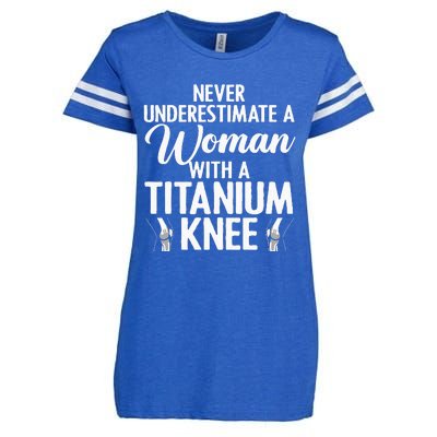 Cool Knee Surgery For Women Girls Titanium Knee Replacement Enza Ladies Jersey Football T-Shirt