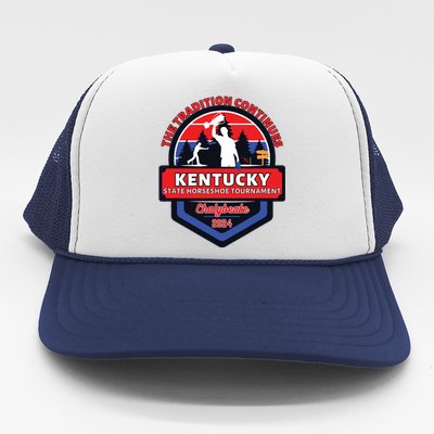 Chalybeate Ky State Horseshoe Pitching Tournament 2024 Trucker Hat