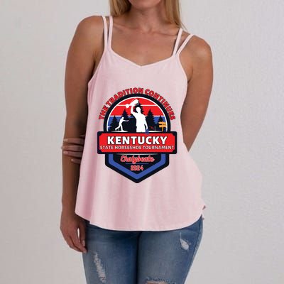 Chalybeate Ky State Horseshoe Pitching Tournament 2024 Women's Strappy Tank