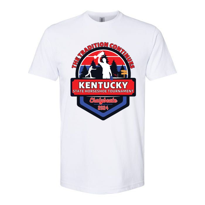 Chalybeate Ky State Horseshoe Pitching Tournament 2024 Softstyle CVC T-Shirt