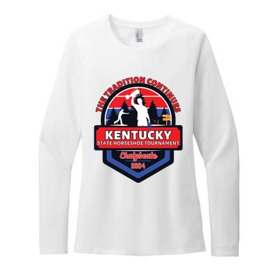 Chalybeate Ky State Horseshoe Pitching Tournament 2024 Womens CVC Long Sleeve Shirt