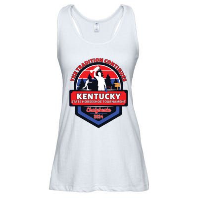 Chalybeate Ky State Horseshoe Pitching Tournament 2024 Ladies Essential Flowy Tank