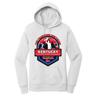 Chalybeate Ky State Horseshoe Pitching Tournament 2024 Women's Pullover Hoodie