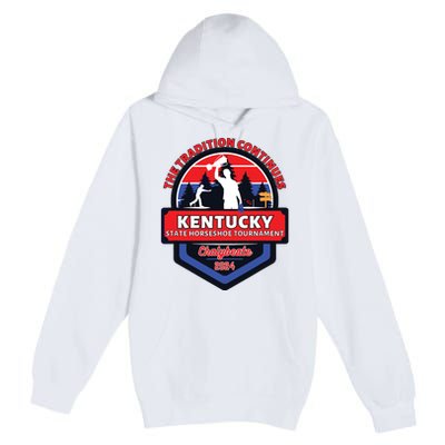 Chalybeate Ky State Horseshoe Pitching Tournament 2024 Premium Pullover Hoodie