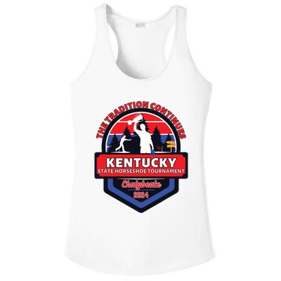 Chalybeate Ky State Horseshoe Pitching Tournament 2024 Ladies PosiCharge Competitor Racerback Tank