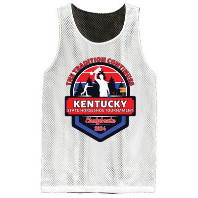 Chalybeate Ky State Horseshoe Pitching Tournament 2024 Mesh Reversible Basketball Jersey Tank