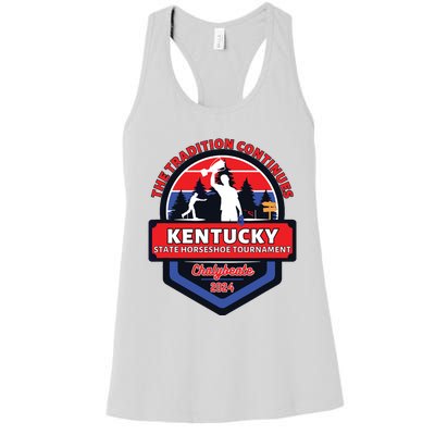 Chalybeate Ky State Horseshoe Pitching Tournament 2024 Women's Racerback Tank