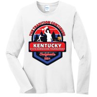 Chalybeate Ky State Horseshoe Pitching Tournament 2024 Ladies Long Sleeve Shirt