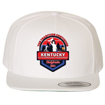 Chalybeate Ky State Horseshoe Pitching Tournament 2024 Wool Snapback Cap